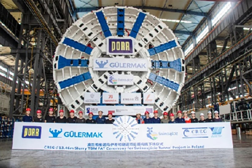 TBM will excavate a single tube two lane bidirectional undersea road link